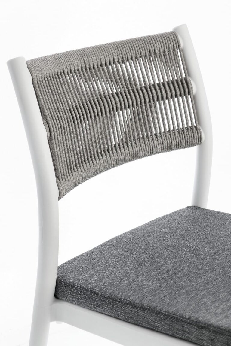 Bizzotto - Garden Chair Alvin White-grey  - Image 3