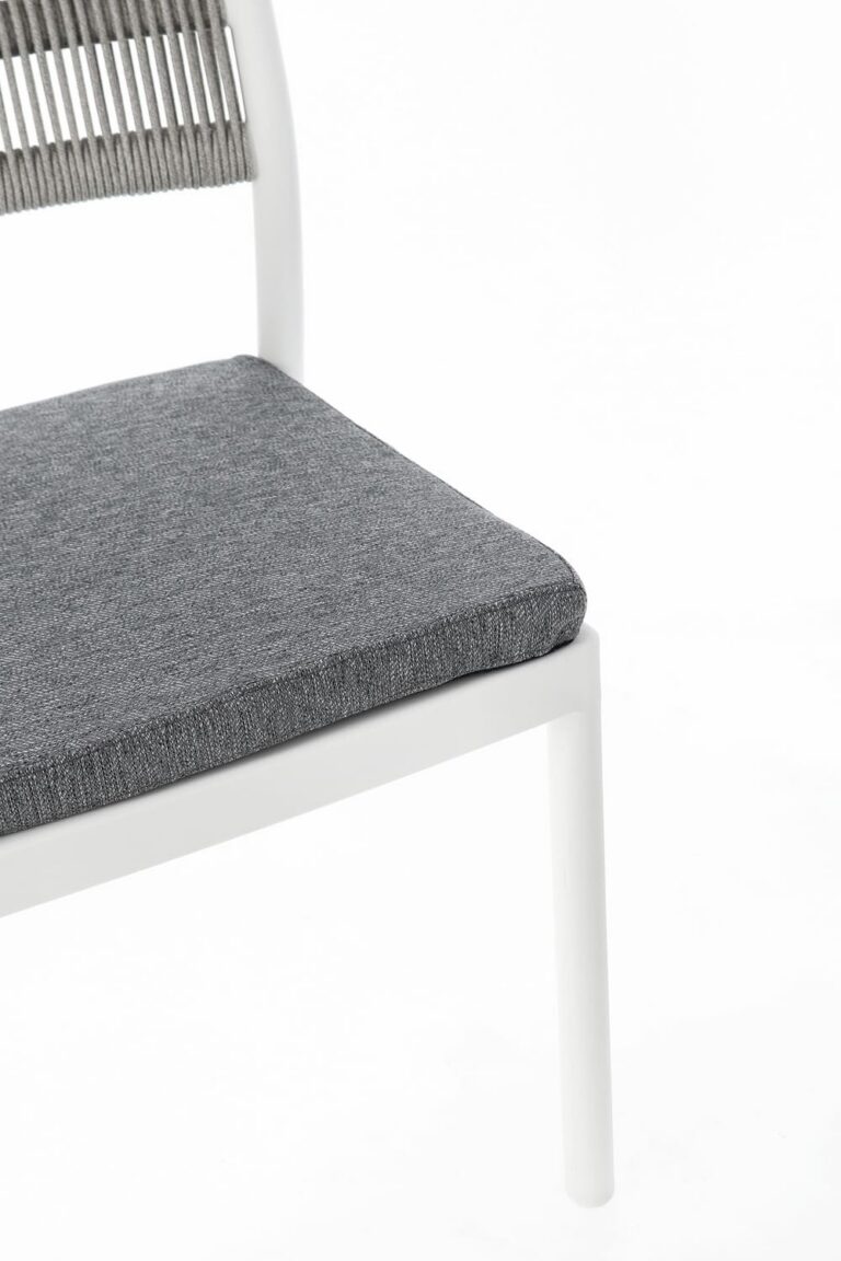 Bizzotto - Garden Chair Alvin White-grey  - Image 4
