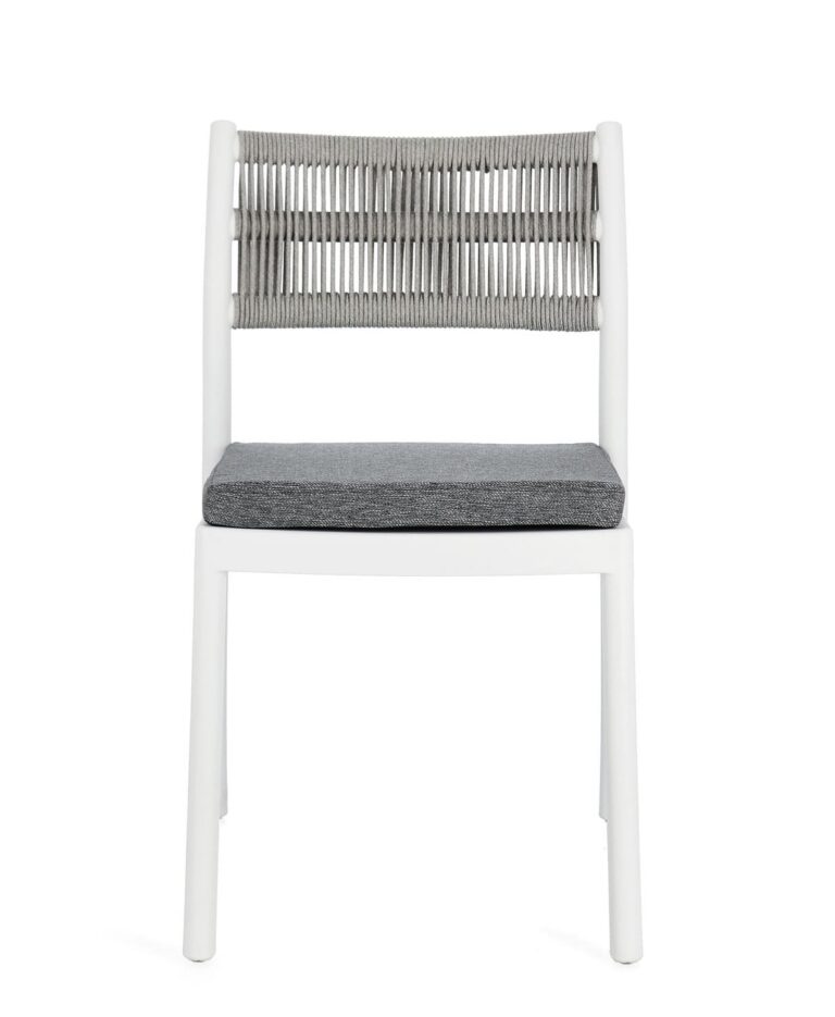 Bizzotto - Garden Chair Alvin White-grey  - Image 9