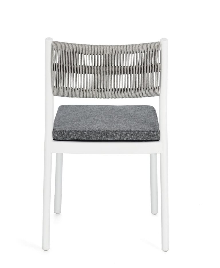 Bizzotto - Garden Chair Alvin White-grey  - Image 10