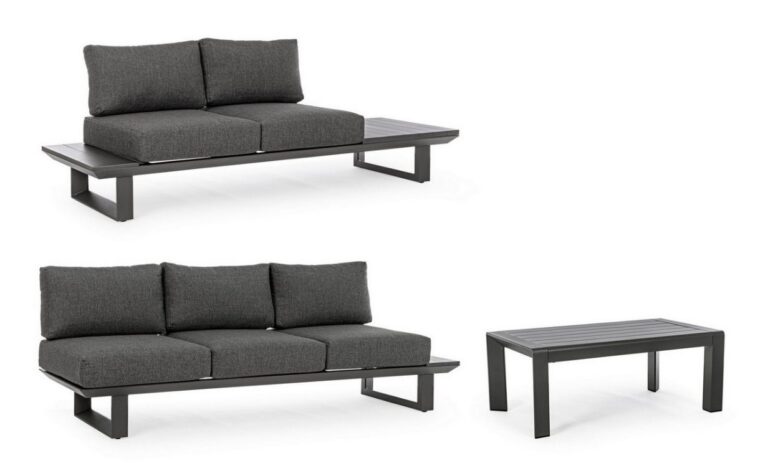 Bizzotto - Aiamööbli Komplekt Konnor Charcoal - Image 4