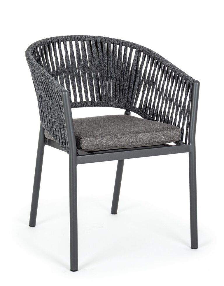 Bizzotto - Садовый стул Florencia Charcoal — изображение 2