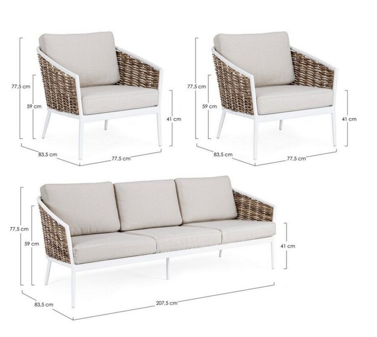 Bizzotto - Aiamööbli Komplekt Maribela White - Image 5