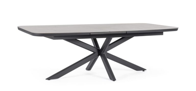 Bizzotto - Outdoor Extendable Table Pascal Anthracite 200-260x110 - Image 8