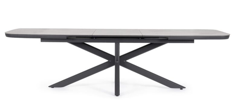 Bizzotto - Outdoor Extendable Table Pascal Anthracite 200-260x110 - Image 9