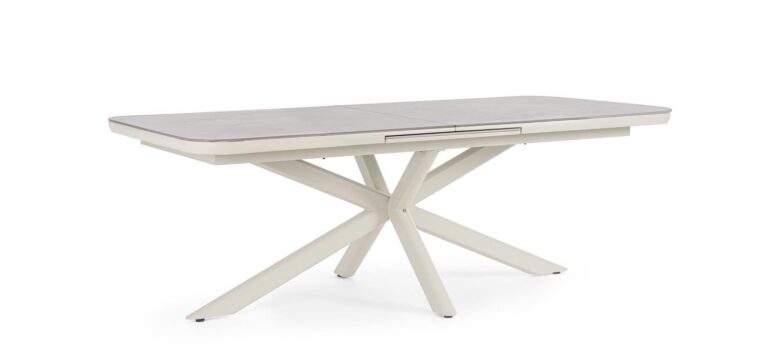 Bizzotto - Outdoor Extendable Table Pascal Pelican 200-260x110 - Image 8