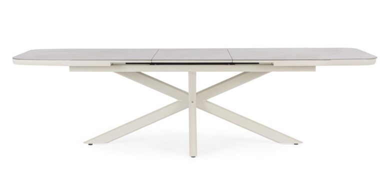 Bizzotto - Outdoor Extendable Table Pascal Pelican 200-260x110 - Image 9