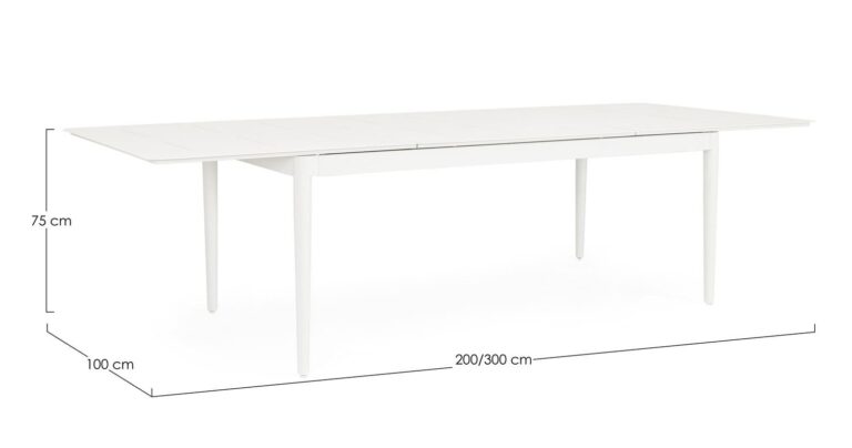 Bizzotto - Outdoor Table Nebula Vapor 200-300x100 - Image 7