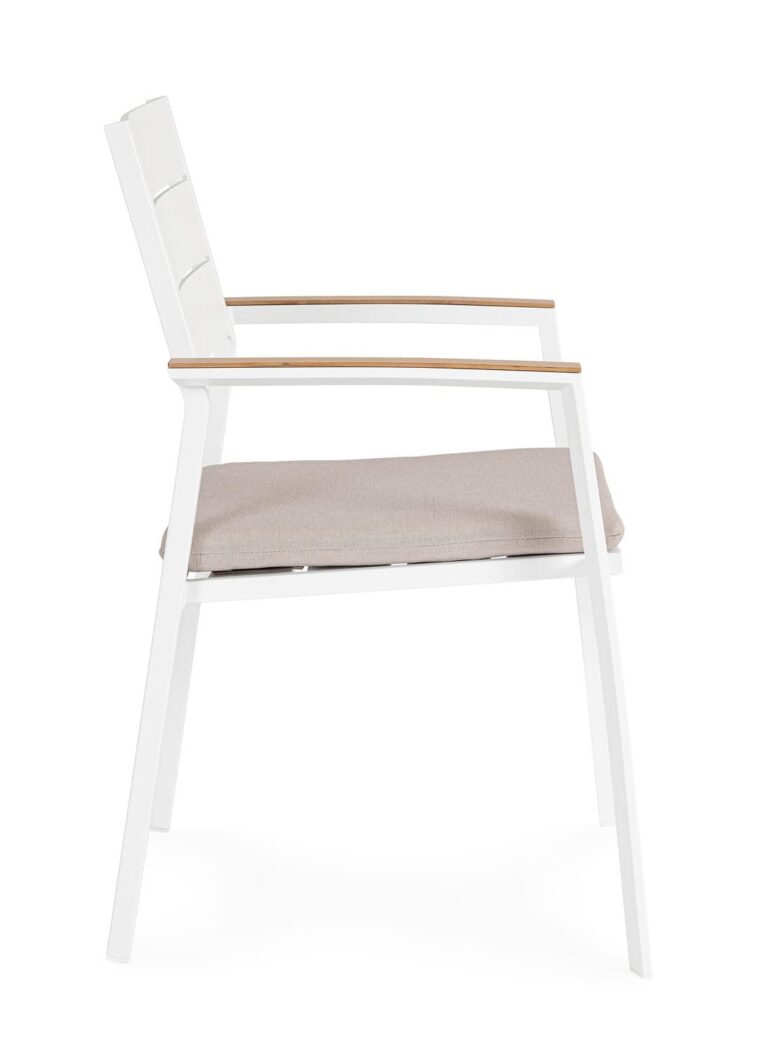 Bizzotto - Garden Chair Zelmar White  - Image 6