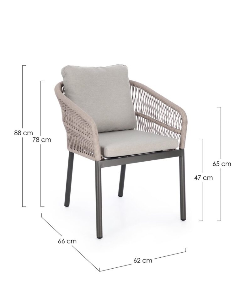 Bizzotto - Garden Chair Galdana Khaki - Image 7