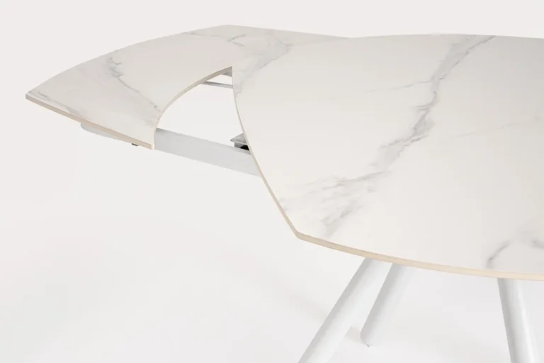 Bizzotto - Extendable Dining Table Raita White 119-178 - Image 8