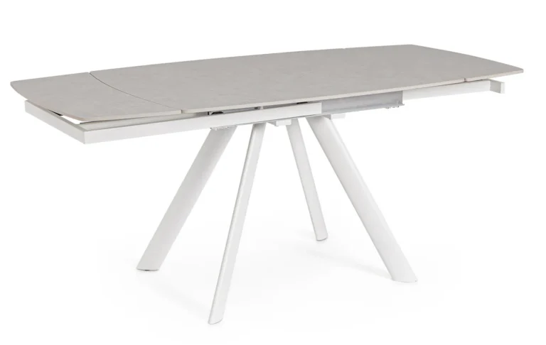 Bizzotto - Extendable Dining Table Raili White 120-180 - Image 4
