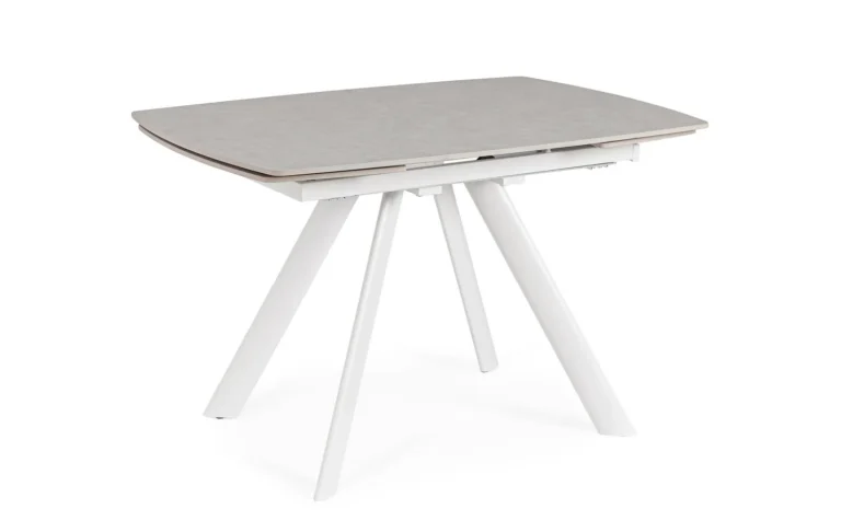 Bizzotto - Extendable Dining Table Raili White 120-180 - Image 3