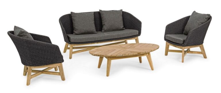 Bizzotto - Outdoor Furniture Set Coachella Charcoal - Image 13