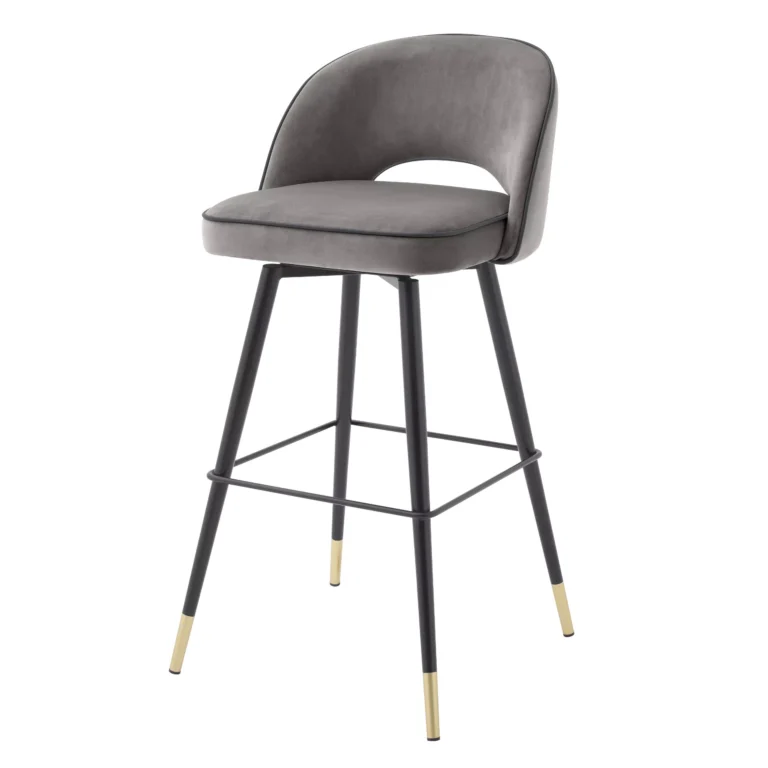 Eichholtz - Bar Stools Cliff Grey Set Of 2 - Image 3