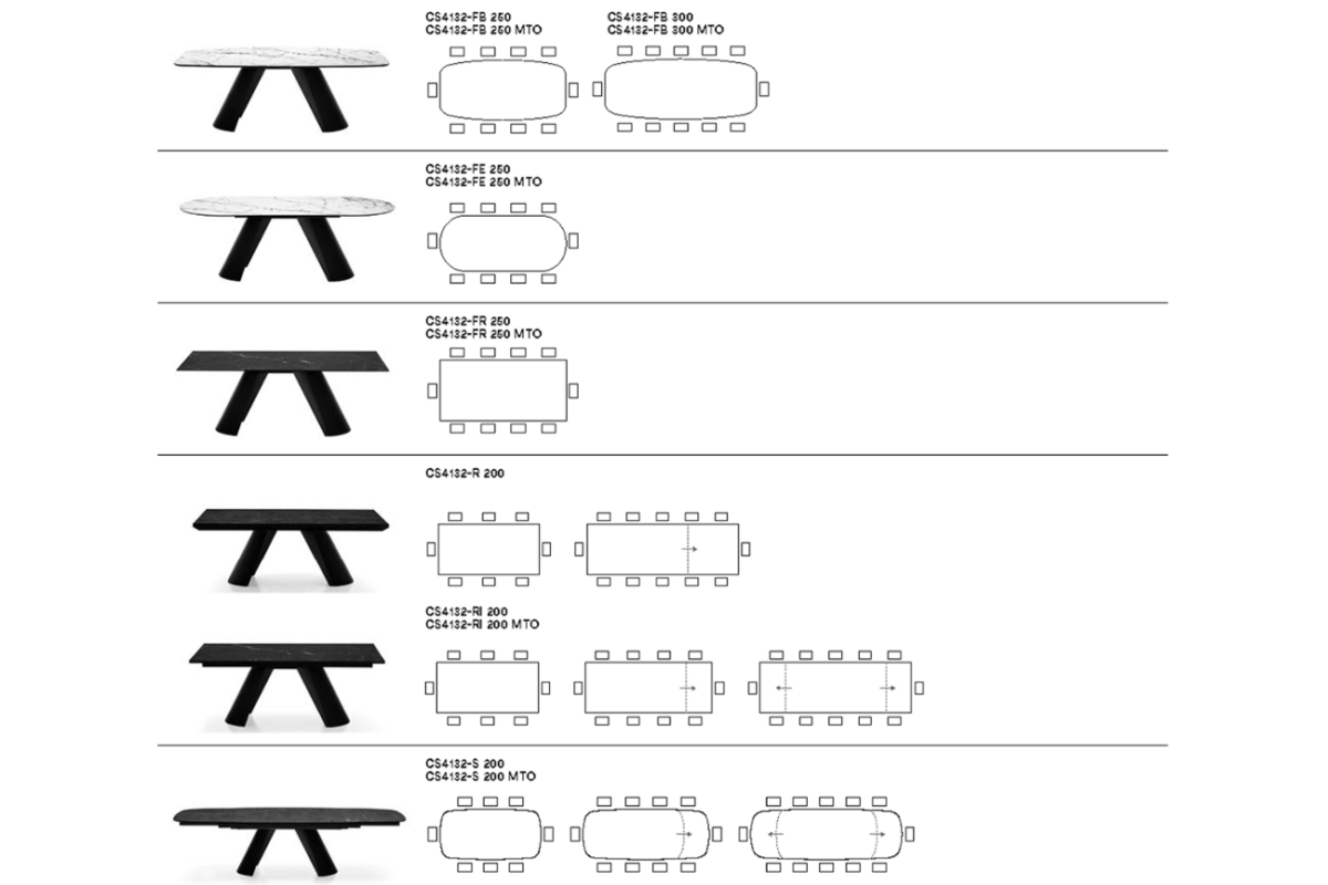 Calligaris - Extendable dining table Apian CS4132 - Image 3