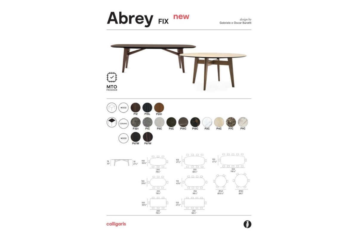 Calligaris - Round dining table Abrey Round CS4127-FD - Image 3