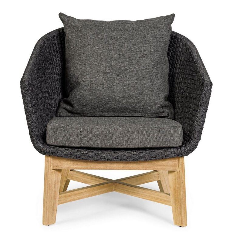 Bizzotto - Garden Armchair Coachella Charcoal - Image 10