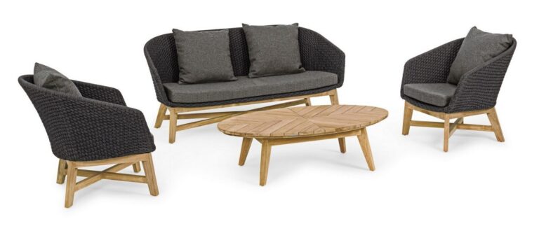 Bizzotto - Garden Sofa Coachella Charcoal - Image 5