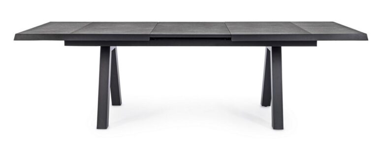 Bizzotto - Extendable Garden Table Krion Charcoal 205-265x103 - Image 6