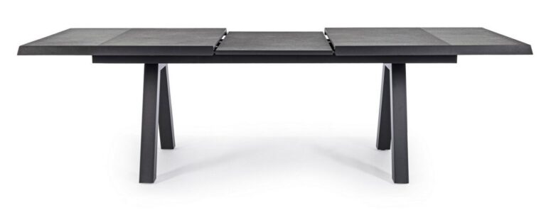 Bizzotto - Extendable Garden Table Krion Charcoal 205-265x103 - Image 11