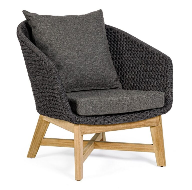 Bizzotto - Garden Armchair Coachella Charcoal - Image 8