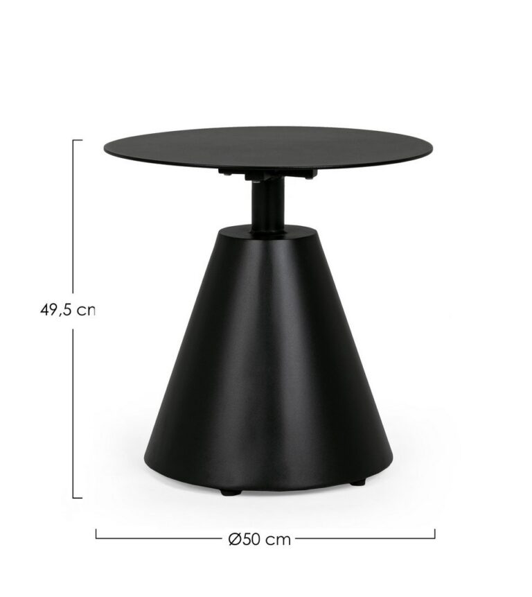 Bizzotto - Garden Side Table Aloha Black D50 - Image 4