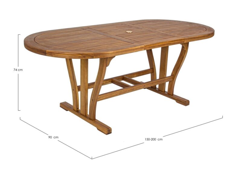 Bizzotto - Outdoor Table Noemi Oval 150-200x90 - Image 5
