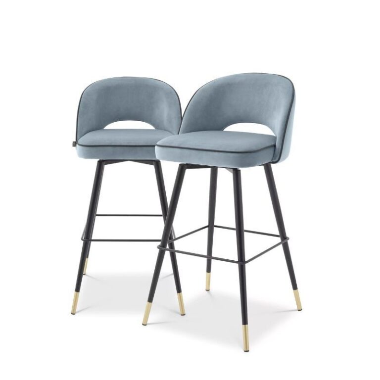 Eichholtz - Барные стулья Cliff Blue Set Of 2