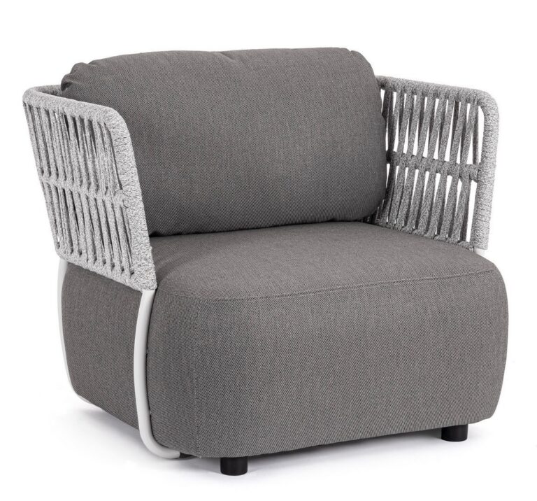 Bizzotto - Garden Armchair Palmer Grey - Image 4