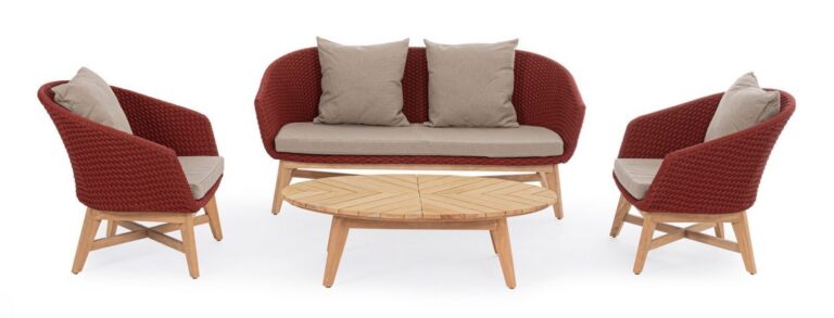Bizzotto - Outdoor Coffee Table Coachella Oval 120x70 - Image 9