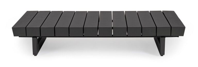 Bizzotto - Outdoor Coffee Table Infinity Charcoal 126x73.5 - Image 6