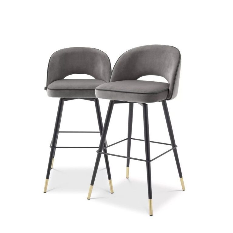 Eichholtz - Bar Stools Cliff Grey Set Of 2