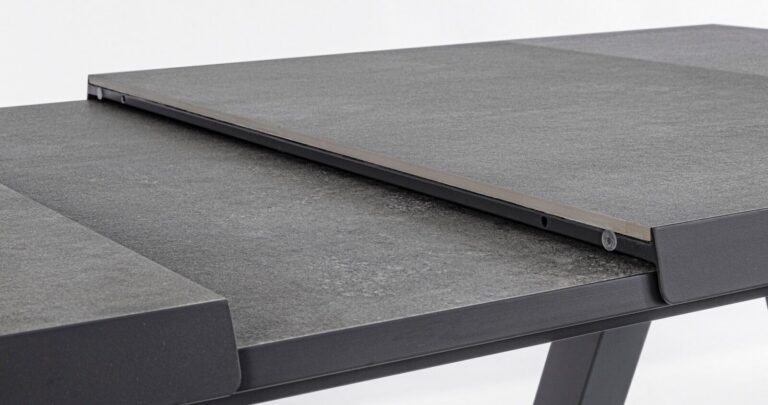 Bizzotto - Extendable Garden Table Krion Charcoal 205-265x103 - Image 2