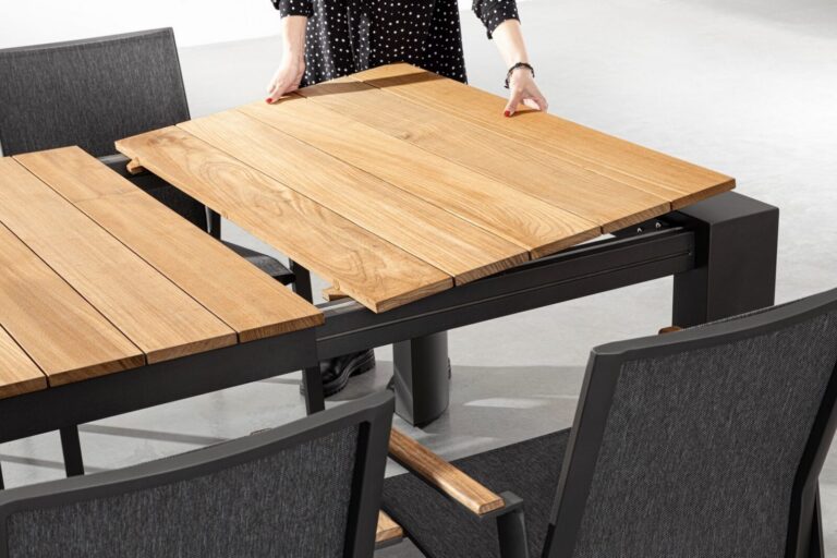 Bizzotto - Садовый стол Cameron Charcoal 253-384x110 — изображение 9