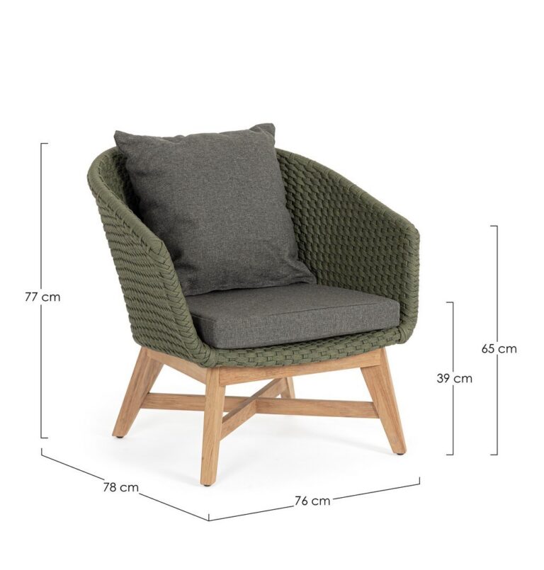 Bizzotto - Garden Armchair Coachella Green - Image 7