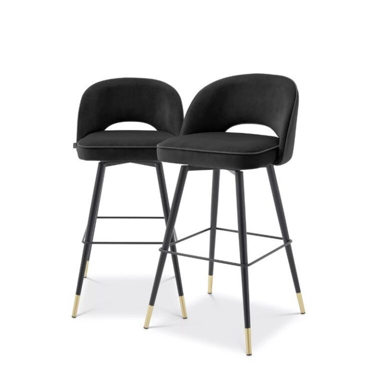 Eichholtz - Барные стулья Cliff Black Set Of 2