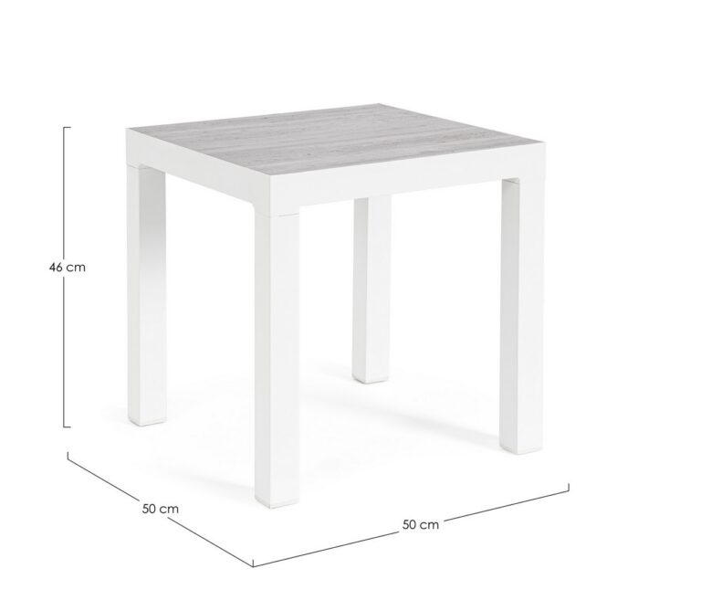 Bizzotto - Garden Coffee Table Kledi White 50x50 - Image 7