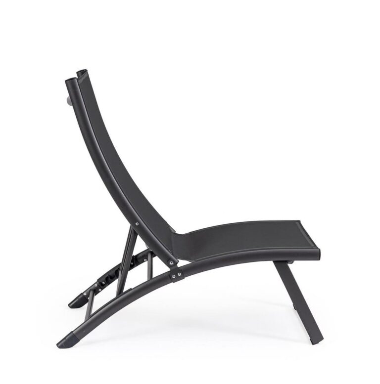 Bizzotto - Складной шезлонг Taylor Lounge Charcoal — изображение 6
