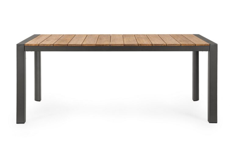 Bizzotto - Outdoor Table Cameron Charcoal 180x90 - Image 3