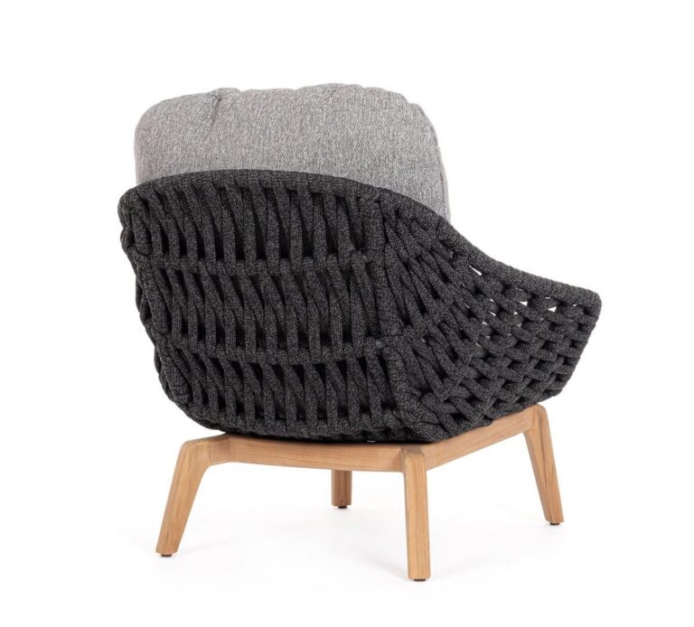 Bizzotto - Garden Armchair Tamires Charcoal - Image 3