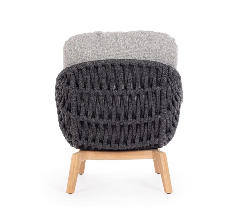 Bizzotto - Garden Armchair Tamires Charcoal - Image 4