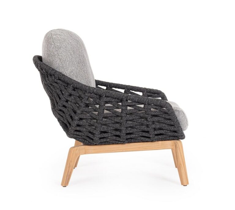 Bizzotto - Garden Armchair Tamires Charcoal - Image 6