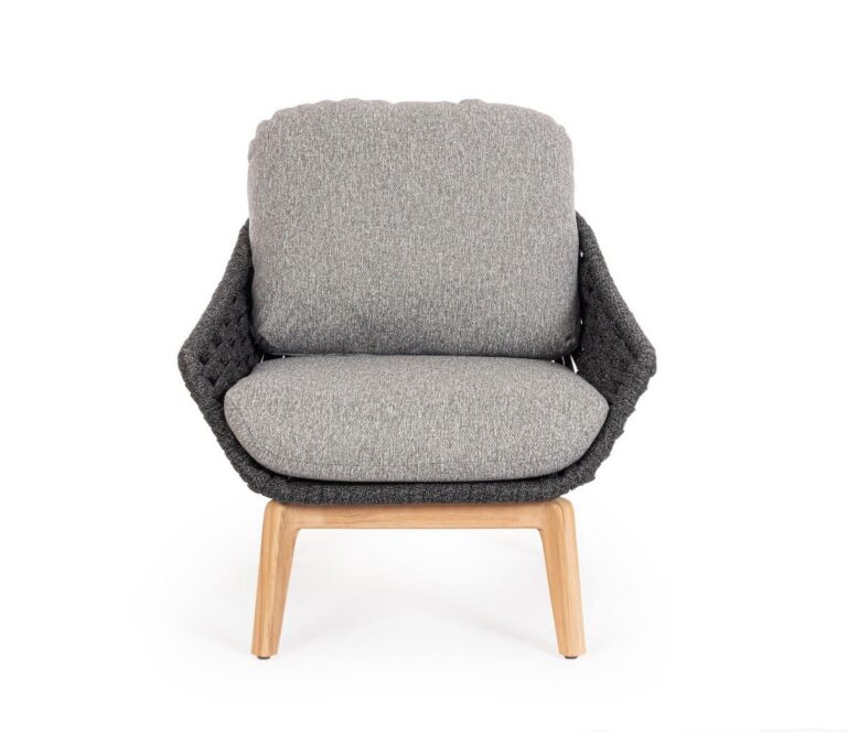 Bizzotto - Garden Armchair Tamires Charcoal - Image 2
