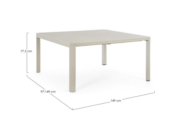 Bizzotto - Outdoor Table Kiplin Rastin 149x97/149 - Image 12