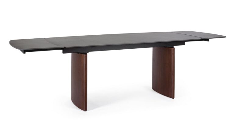 Bizzotto - Extendable Dining Table Mailis Walnut Grey 180-260 - Image 6
