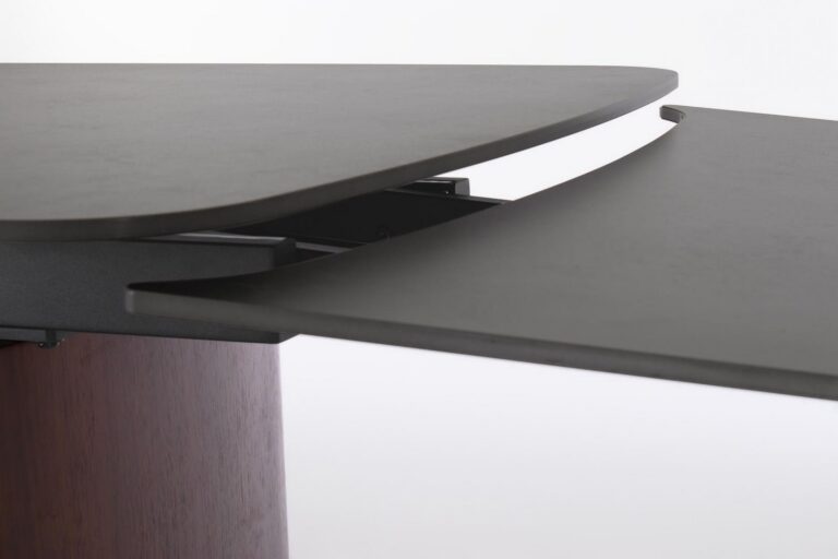 Bizzotto - Extendable Dining Table Mailis Walnut Grey 180-260 - Image 3