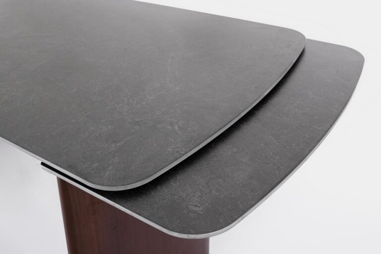 Bizzotto - Extendable Dining Table Mailis Walnut Grey 180-260 - Image 5