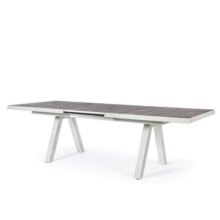 Bizzotto - Extendable Garden Table Krion Lunar 205-265x103