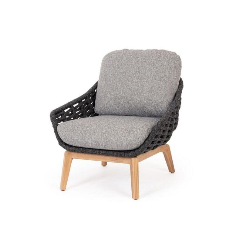 Bizzotto - Garden Armchair Tamires Charcoal